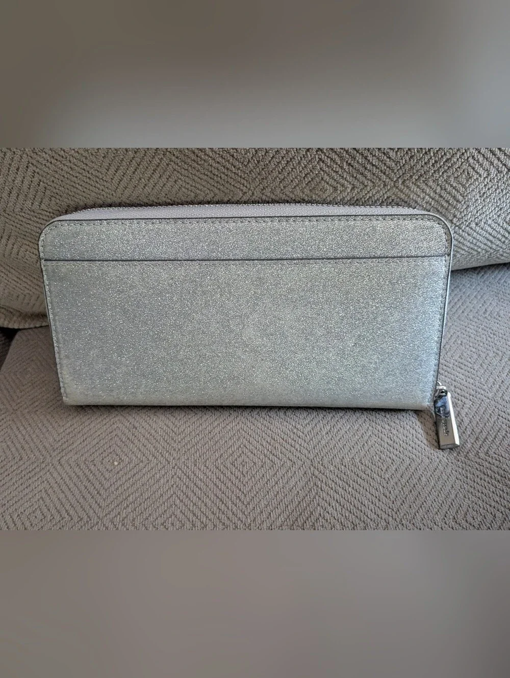 kate spade Silver Metallic Wallet Clutch